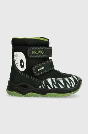 Otroški zimski škornji Primigi zelena barva - zelena. Zimski čevlji iz kolekcije Primigi. Podloženi model izdelan iz kombinacije tekstilnega materiala in ekološkega usnja.