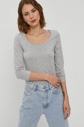 Vero Moda Ženska majica s kratkimi rokavi VMMAXI Regular Fit 10152908 Light Grey Melange (Velikost XS)