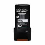 L'Oréal Paris Men Expert Total Clean 5 in 1 dodatni čistilni gel za prhanje 300 ml za moške