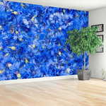 tulup.si Stenska fototapeta Blue cornflowers 416x254cm Netkani freski