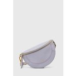 Usnjena torbica Gianni Chiarini vijolična barva - vijolična. Majhna torbica iz kolekcije Gianni Chiarini. Model na zapenjanje, izdelan iz naravnega usnja. Priložena tekstilna vrečka ščiti izdelek pred prahom.
