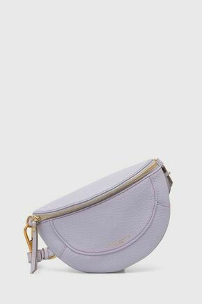 Usnjena torbica Gianni Chiarini vijolična barva - vijolična. Majhna torbica iz kolekcije Gianni Chiarini. Model na zapenjanje