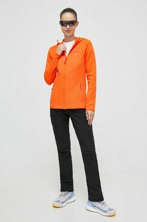 Športni pulover Jack Wolfskin Baiselberg oranžna barva