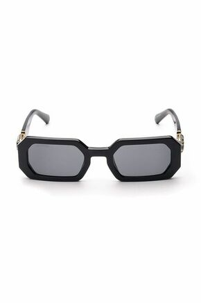 Sončna očala Swarovski žensko - črna. Očala iz kolekcije Swarovski. Model s enobarvnimi stekli in okvirji iz plastike.