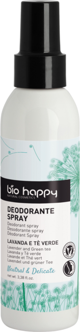 "Bio Happy Neutral &amp; Delicate deodorant v razpršilu sivka in zeleni čaj - 100 ml"