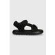 Sandali Camper Pelotas Flota Sandal ženski, črna barva, K201618.001 - črna. Sandali iz kolekcije Camper. Model je izdelan iz tekstilnega materiala. Model z mehkim, oblikovanim vložkom zagotavlja udobje.