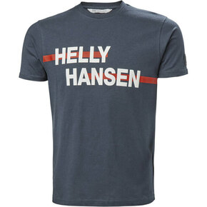 Bombažna kratka majica Helly Hansen mornarsko modra barva - mornarsko modra. Kratka majica iz kolekcije Helly Hansen. Model izdelan iz tanke