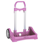 voziček za nahrbtnik safta svetlo roza 40 x 28 x 85 cm