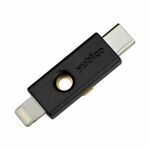 Yubico YubiKey 5Ci varnostni ključ, USB-C in Lightning, črn