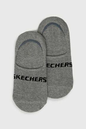 Nogavice Skechers - siva. Kratke nogavice iz kolekcije Skechers. Model izdelan iz elastičnega materiala. V kompletu sta dva para.