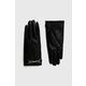 Rokavice Guess ženski, črna barva - črna. Rokavice iz kolekcije Guess. Model izdelan iz ekološkega usnja.