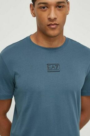 Bombažna kratka majica EA7 Emporio Armani moški