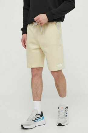 Bombažne kratke hlače The North Face bež barva - bež. Kratke hlače iz kolekcije The North Face. Model izdelan iz prožnega materiala