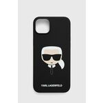 Etui za telefon Karl Lagerfeld Iphone 14 Plus 6,7" črna barva - črna. Etui za IPhone iz kolekcije Karl Lagerfeld. Model izdelan iz plastike.