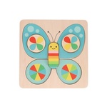 Petit Collage Drevené puzzle motýľ