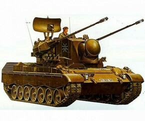 Tamiya maketa-miniatura Flakpanzer Gepard SPAAG • maketa-miniatura 1:35 tanki in oklepniki • Level 3