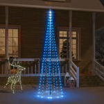 vidaXL Novoletna jelka iz 310 modrih LED lučk 300 cm