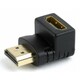 Gembird CABLEXPERT HDMI 90° reduktor, M/F, črn