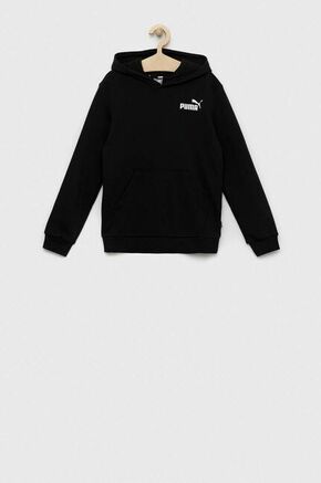 Otroški pulover Puma ESS Small Logo Hoodie TR B črna barva
