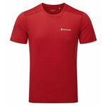 Športna kratka majica Montane Dart Lite - rdeča. Športna kratka majica iz kolekcije Montane. Model izdelan iz materiala, ki odvaja vlago.