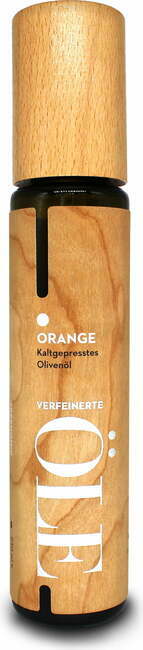 Greenomic Oljčno olje v leseni embalaži - Pomaranča
