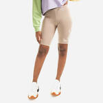 Kratke hlače Karl Kani ženske, bež barva - bež. Kratke hlače iz kolekcije Karl Kani. Model izdelan iz tanke, elastične pletenine.