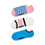 Nogavice Happy Socks Dizzy No Show Socks 3-pack - pisana. Nogavice iz kolekcije Happy Socks. Model izdelan iz elastičnega, vzorčastega materiala. V kompletu so trije pari.