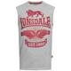 LONSDALE Majica 'Cleator' siva / rdeča