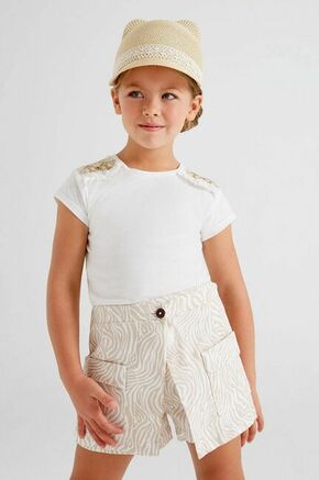 Mayoral otroške kratke hlače - rjava. Otroške kratke hlače iz kolekcije Mayoral. Model narejen iz tkanina.