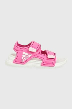 Otroški sandali adidas ALTASWIM I roza barva - roza. Otroški sandali iz kolekcije adidas. Model izdelan iz sintetičnega materiala. Model z lahkim in blažilnim podplatom iz pene EVA.