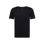 Bombažna kratka majica BOSS črna barva - črna. Lahkotna kratka majica iz kolekcije BOSS. Model izdelan iz tanke, elastične pletenine.