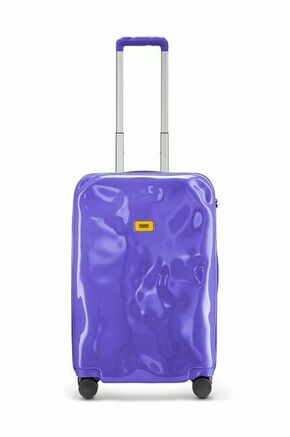 Kovček Crash Baggage TONE ON TONE vijolična barva - vijolična. Kovček iz kolekcije Crash Baggage. Model izdelan iz plastike.