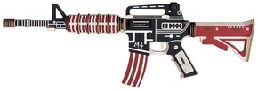 Woodcraft Lesena 3D sestavljanka Jurišna puška M4