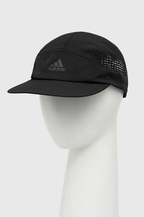 Kapa s šiltom adidas Performance črna barva - črna. Kapa s šiltom iz kolekcije adidas Performance. Model izdelan iz zračnega materiala.