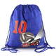 WEBHIDDENBRAND Ciljna športna torba, Cilj 10, nogometni čevelj z žogo, modre barve