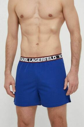 Kopalne kratke hlače Karl Lagerfeld mornarsko modra barva - mornarsko modra. Kopalne kratke hlače iz kolekcije Karl Lagerfeld