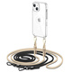 Tech-protect FlexAir Chain MagSafe ovitek za iPhone 15, črna/bež