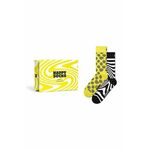 Nogavice Happy Socks Gift Box Zig Zag 2-pack - pisana. Nogavice iz kolekcije Happy Socks. Model izdelan iz elastičnega, vzorčastega materiala. V kompletu sta dva para.