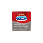 Durex Feel Ultra Thin kondomi, 3 kos