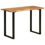 shumee Jedilna miza 110x50x76 cm trden akacijev les