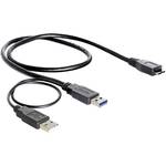 Delock kabel USB 3.0 Y 2xA-B mikro 20cm 82909