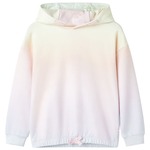 vidaXL Otroški pulover s kapuco zvezdnato bel 116