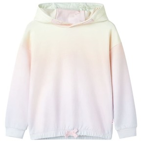 VidaXL Otroški pulover s kapuco zvezdnato bel 116