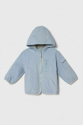 Otroška jakna United Colors of Benetton - modra. Otroški jakna iz kolekcije United Colors of Benetton. Nepodložen model