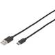 Digitus kabel USB 2.0 A-C 1,8m črn
