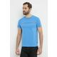 Bombažna kratka majica Tommy Hilfiger moški - modra. Kratka majica iz kolekcije Tommy Hilfiger, izdelana iz tanke, elastične pletenine. Model iz izjemno udobne bombažne tkanine, ki je zračna.