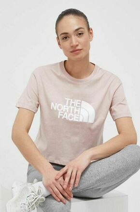 Bombažna kratka majica The North Face roza barva - roza. Kratka majica iz kolekcije The North Face
