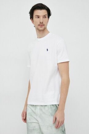 Bombažna kratka majica Polo Ralph Lauren bela barva - bela. Lahkotna kratka majica iz kolekcije Polo Ralph Lauren. Model izdelan iz tanke