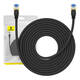 BASEUS cat7 pleteni omrežni kabel baseus ethernet rj45, 10gbps, 10m (črn)
