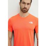Športna kratka majica The North Face Lightbright oranžna barva, NF0A825OTNI1 - oranžna. Športna kratka majica iz kolekcije The North Face. Model izdelan iz materiala, ki odvaja vlago.